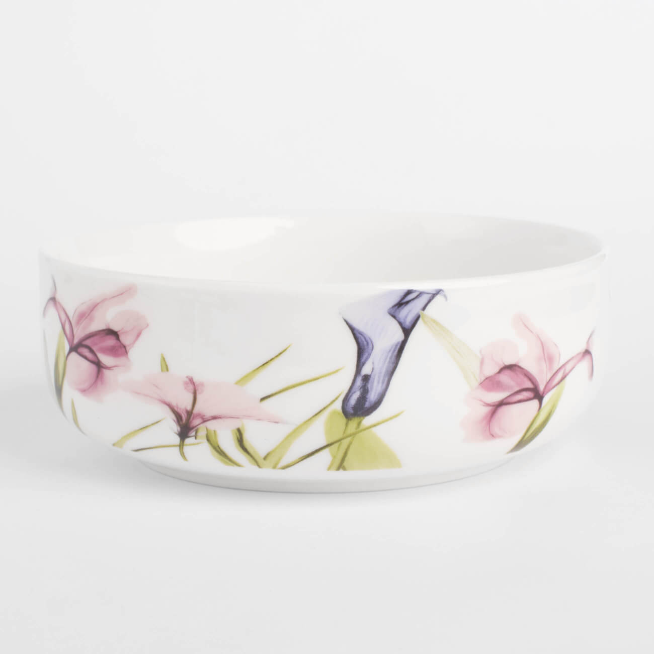Salad bowl, 16x6 cm, 700 ml, porcelain N, white, Pastel flowers изображение № 1