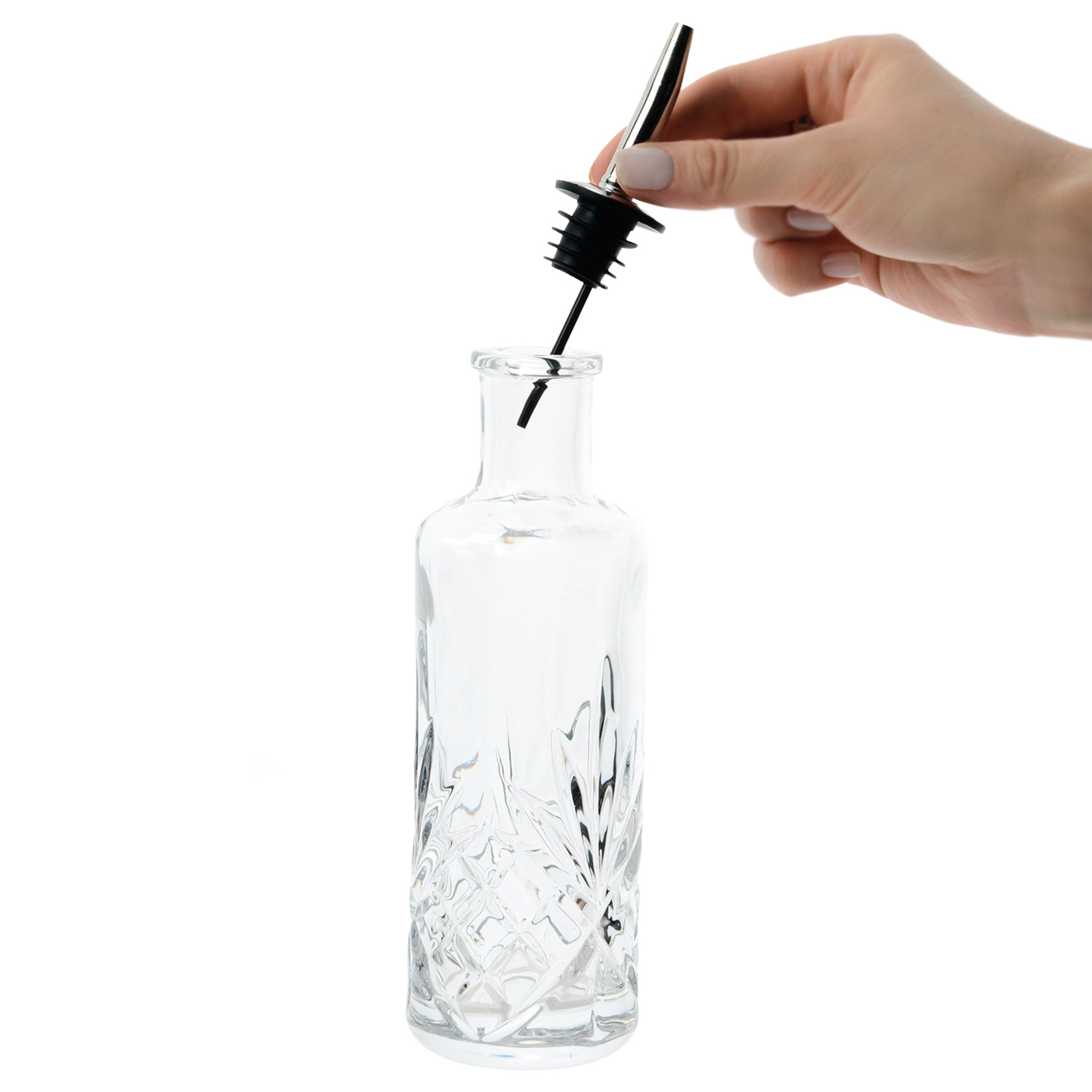Oil or vinegar bottle, 250 ml, with dispenser, glass R / steel, Sabal изображение № 2