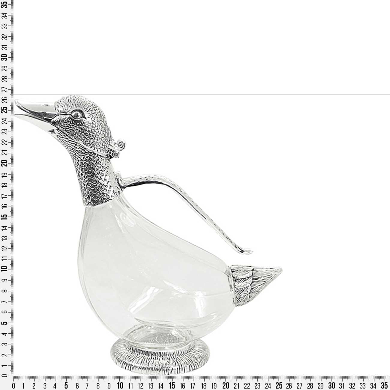 Decanter, 750 ml, glass / metal, Duck, Harmony изображение № 4