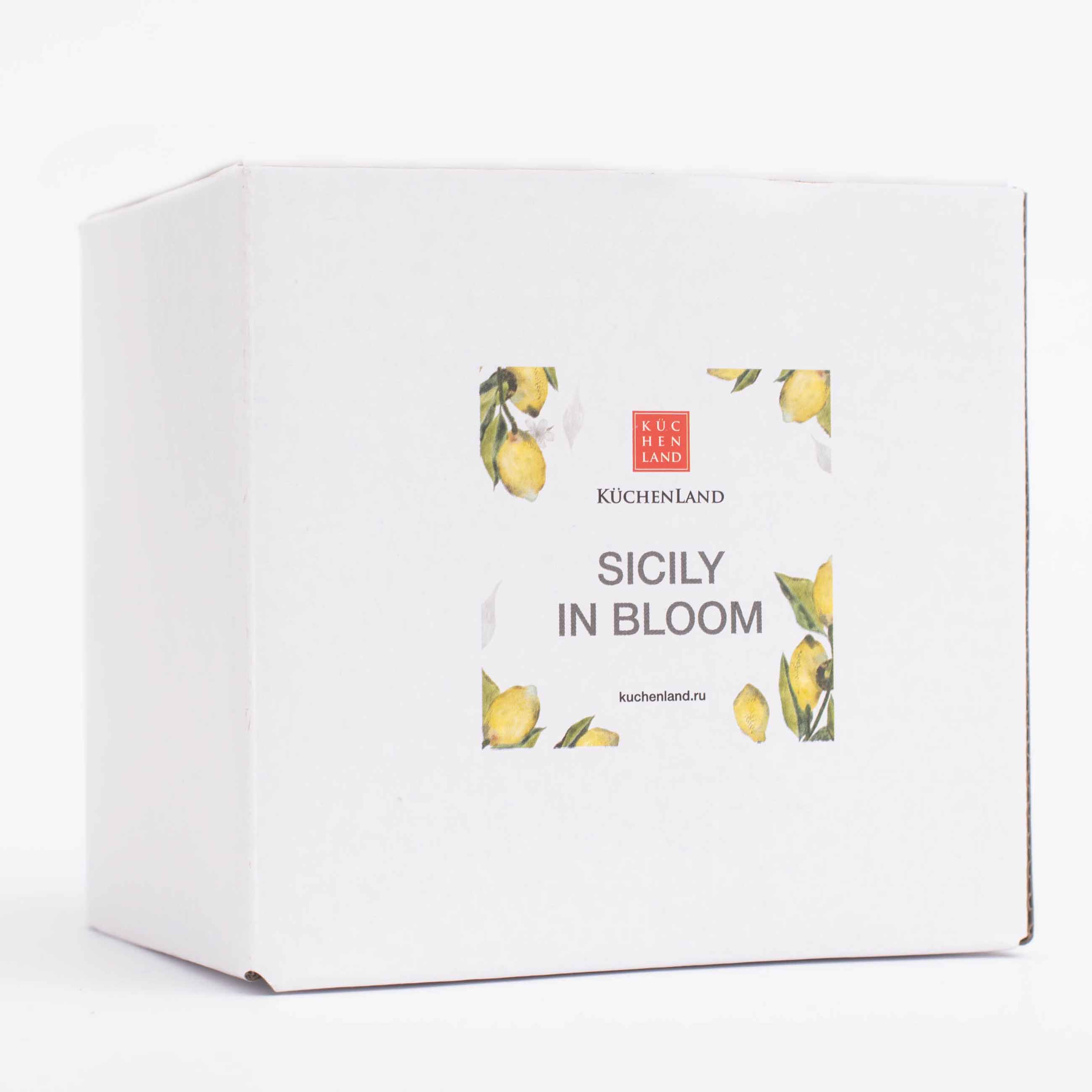 Mug, 320 ml, ceramic, white, Lemons on a branch, Sicily in bloom изображение № 6