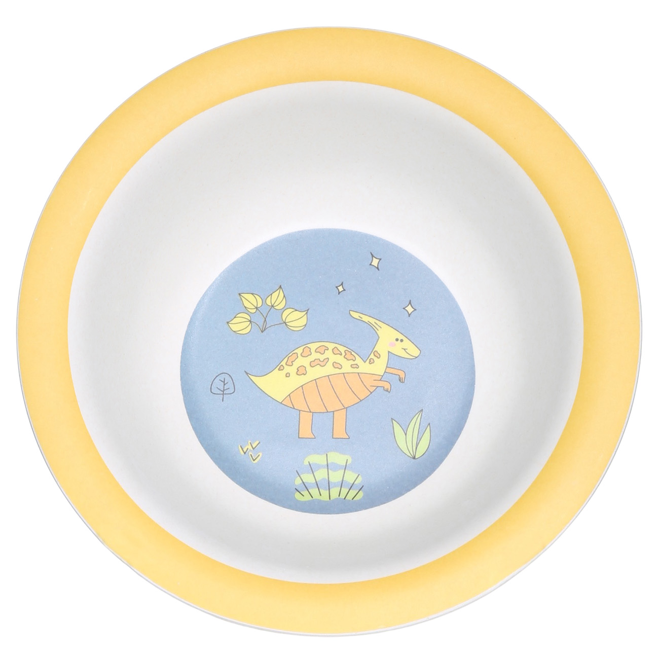 Tableware set, children's, 5 pr, bamboo, yellow-blue, Dinosaur, Dino изображение № 5