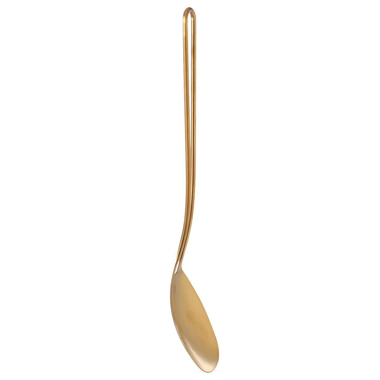 Serving spoon, 37 cm, steel, golden, Device gold изображение № 2