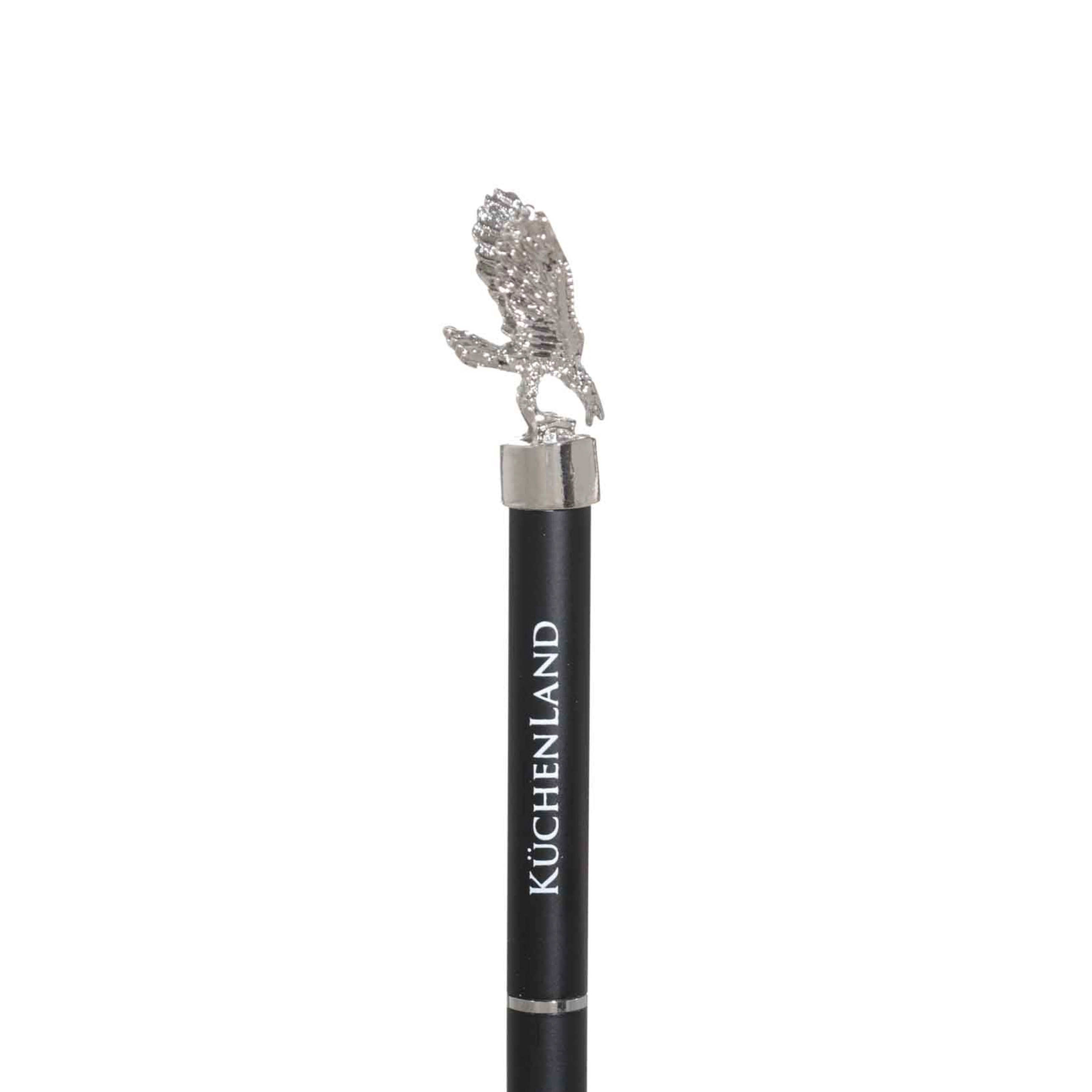 Ballpoint pen, 15 cm, with figure, steel, black, Eagle, Draw figure изображение № 2