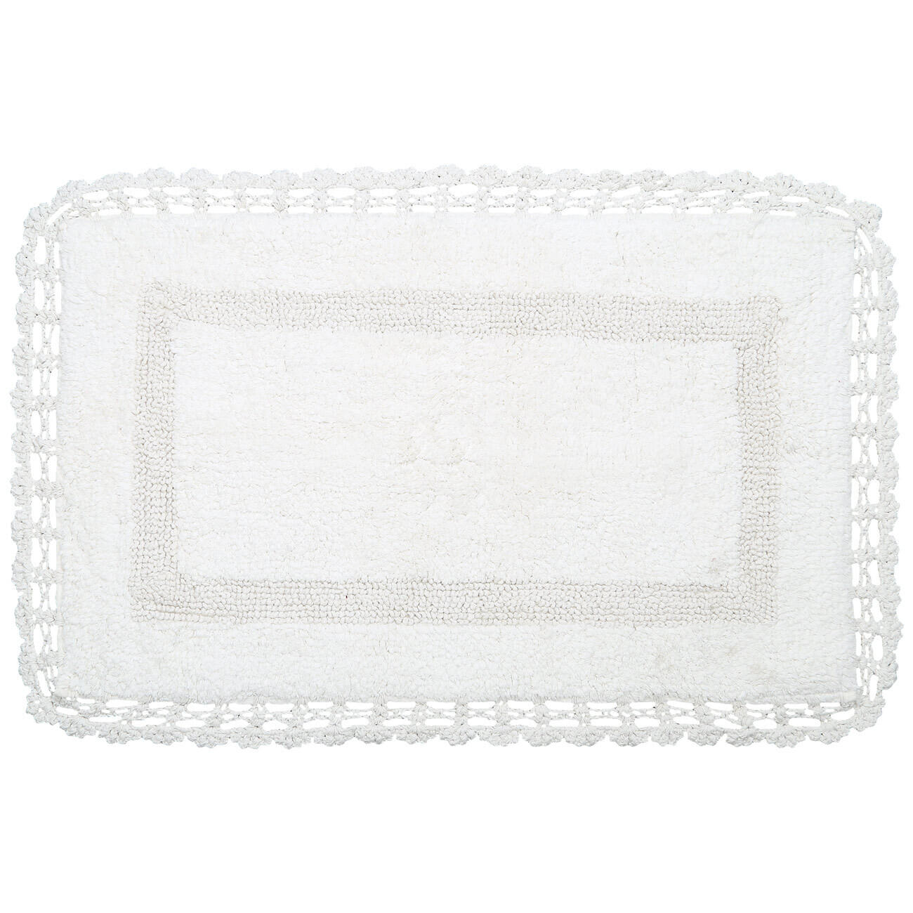 Mat, 50x80 cm, cotton, cream, Lace, Knit изображение № 1