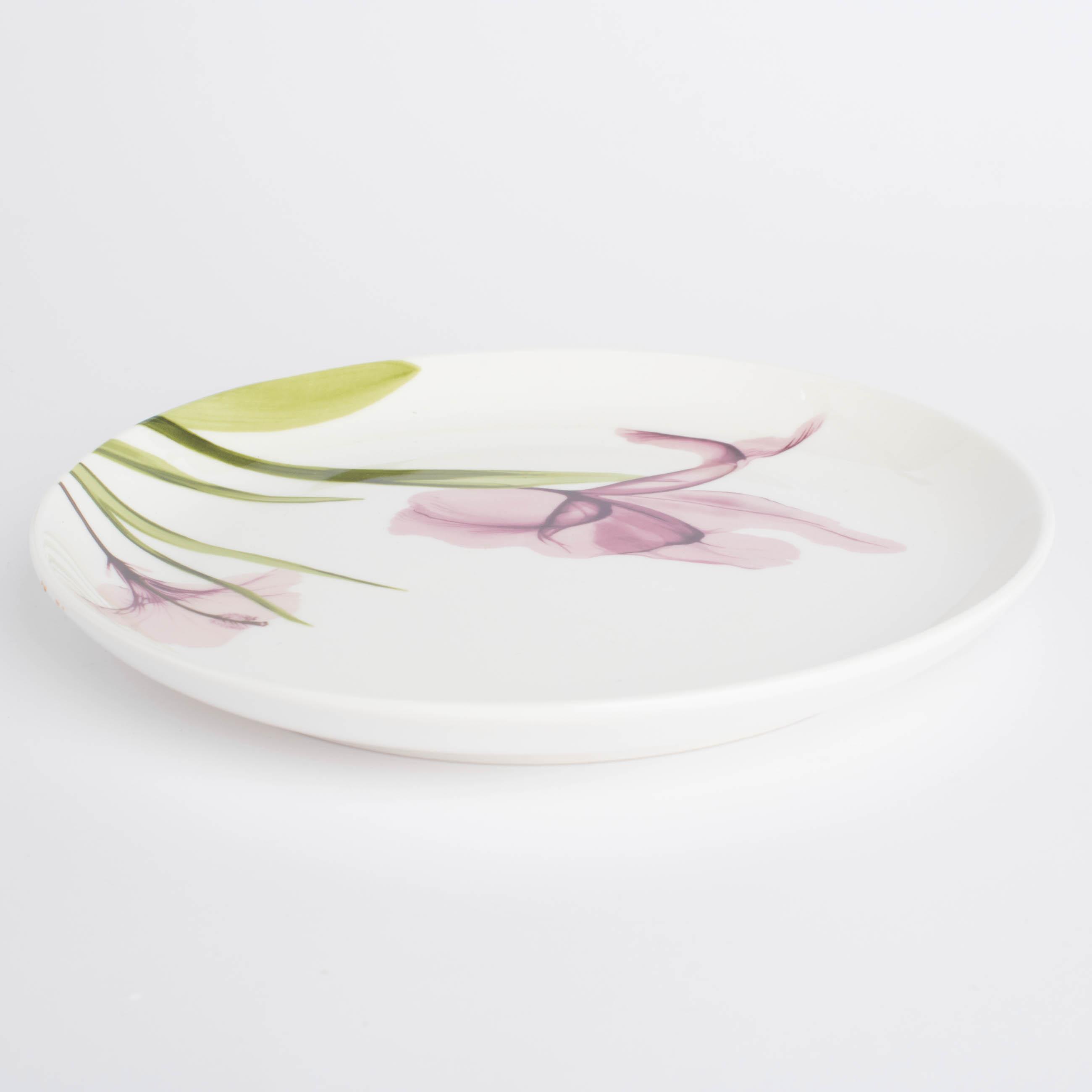Snack plate, 21 cm, porcelain N, white, Pastel flowers, Pastel flowers изображение № 2
