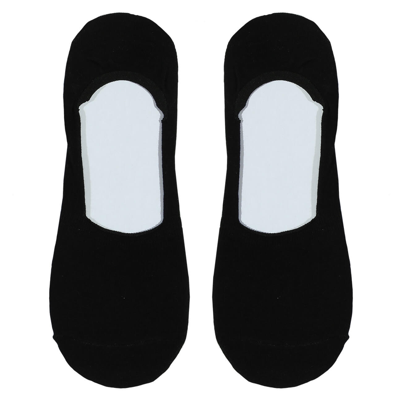 Women's track socks, SizeSize 36-38, cotton / polyester, black, Basic изображение № 1
