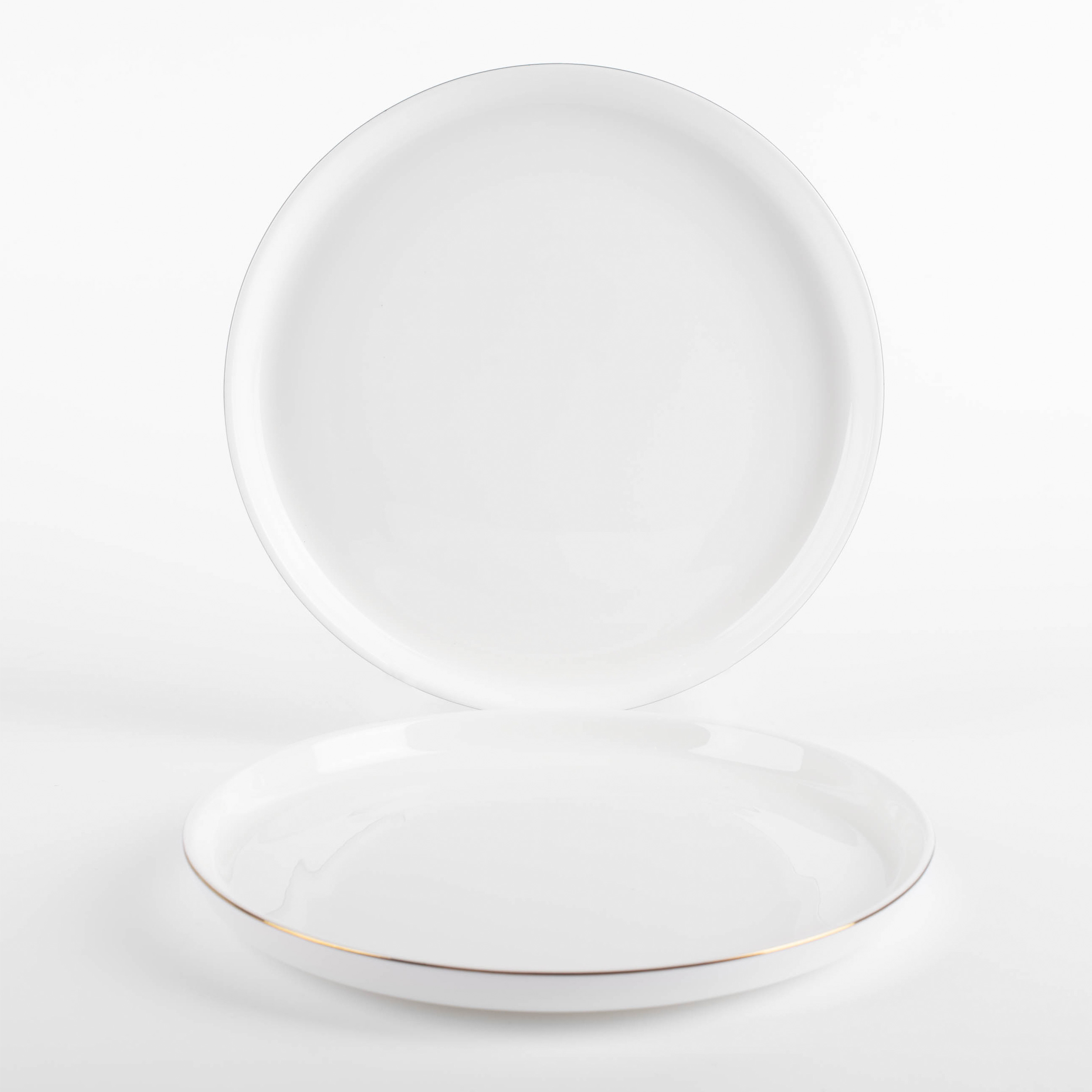 Dessert plate, 20 cm, 2 pieces, porcelain F, white, Ideal gold изображение № 6