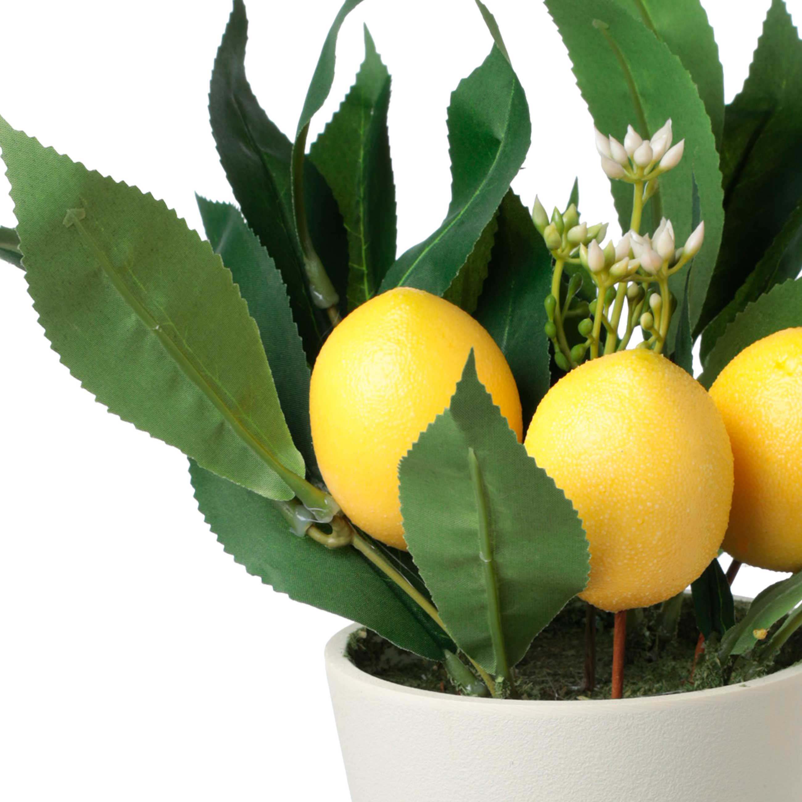 Artificial plant, 28 cm, potted, polyester / melamine, Lemons, Pot garden изображение № 2