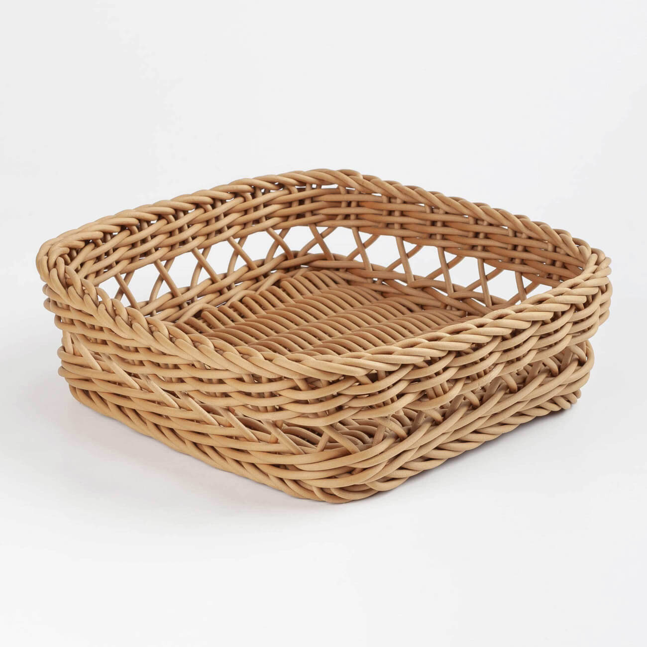 Napkin basket, 20x20 cm, rattan, square, brown, Twig изображение № 1