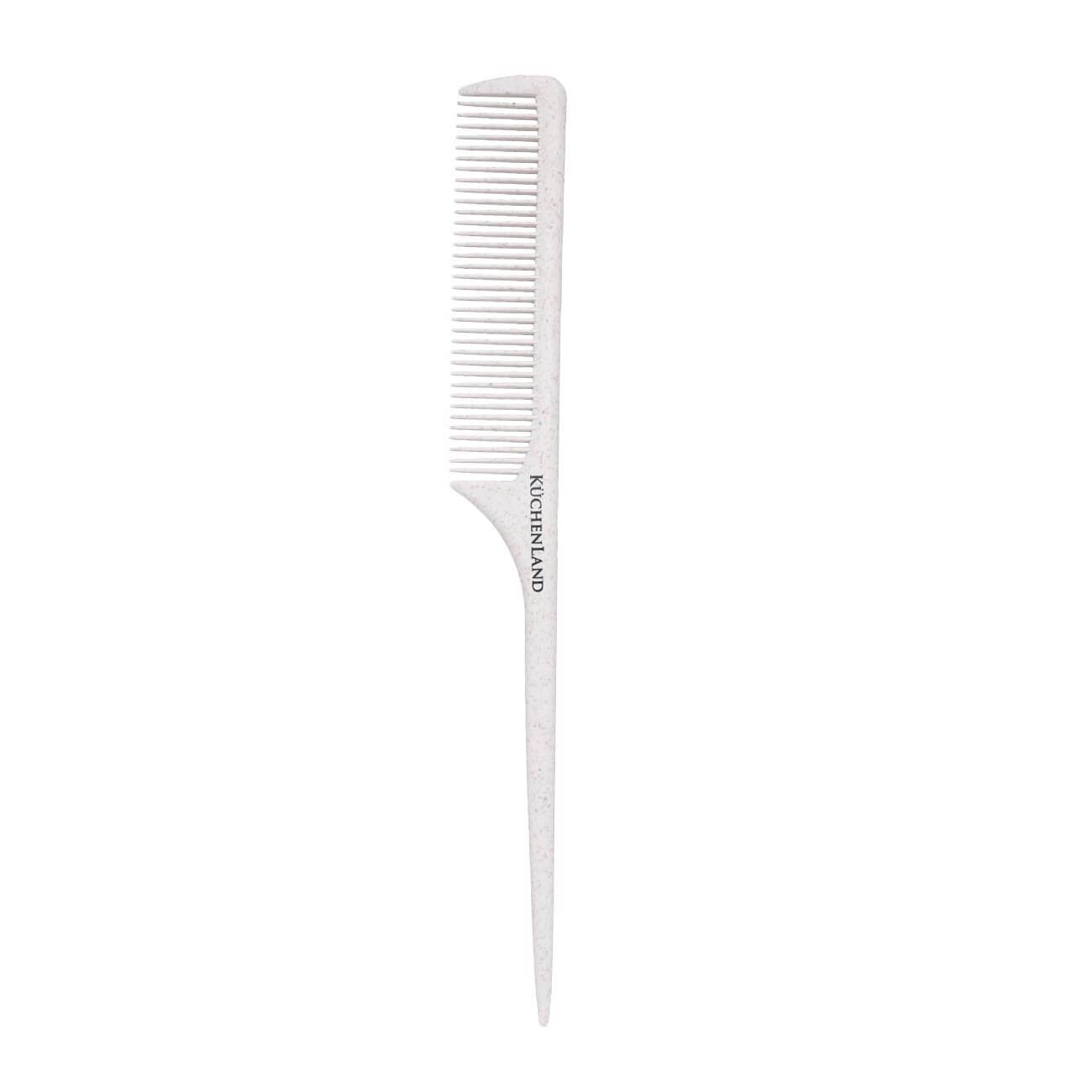 Hair comb, 23 cm, with a ponytail, vegetable fiber / plastic, Beige, Comb изображение № 1