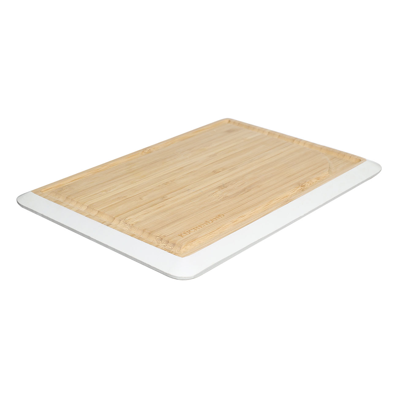 Cutting board, 28x20 cm, bamboo, rectangular, gray edging, Bamboo изображение № 2
