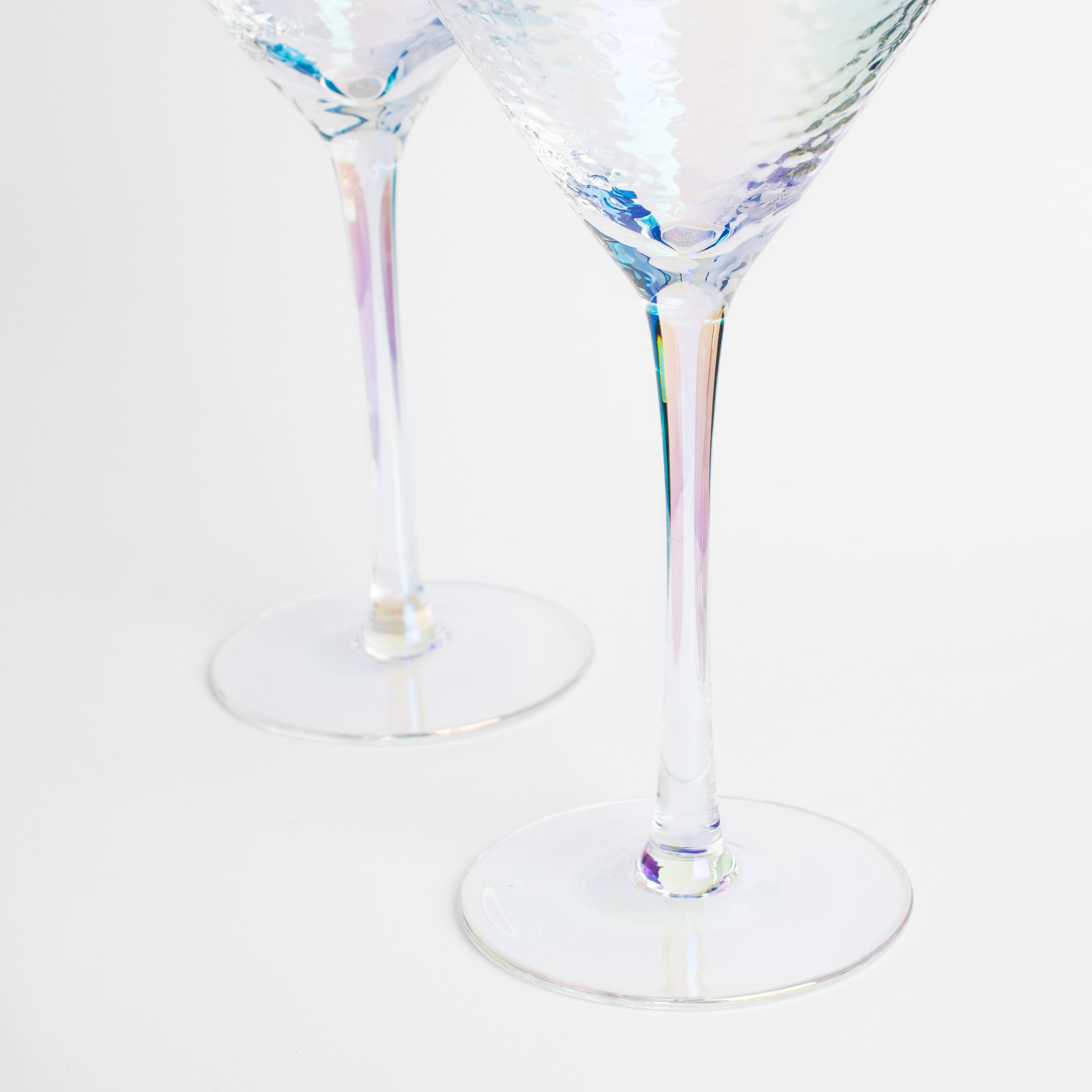 Martini glass, 250 ml, 2 pcs, glass, mother of pearl, Ripply polar изображение № 6