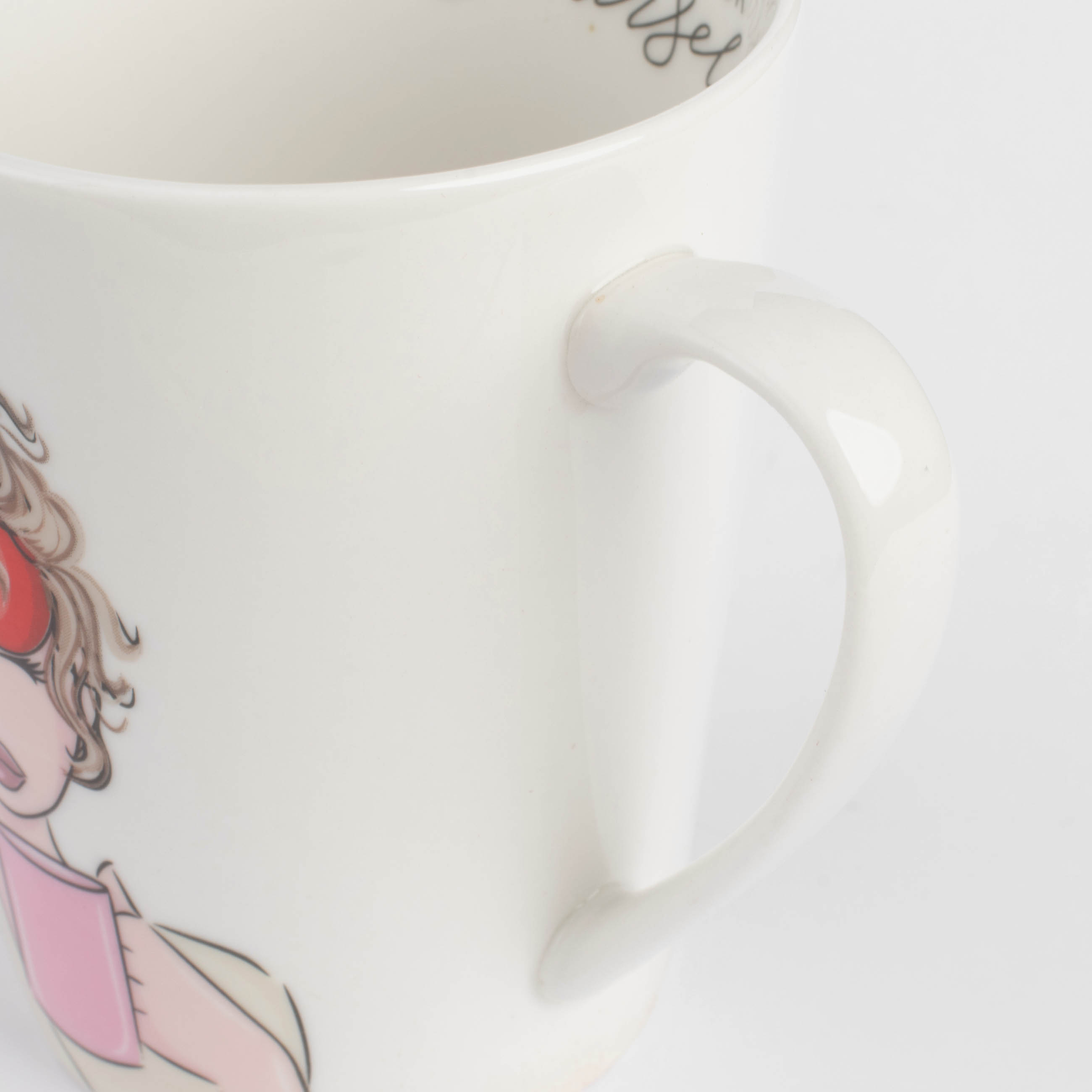 Mug, 420 ml, porcelain N, white, Morning girls, Girls изображение № 4
