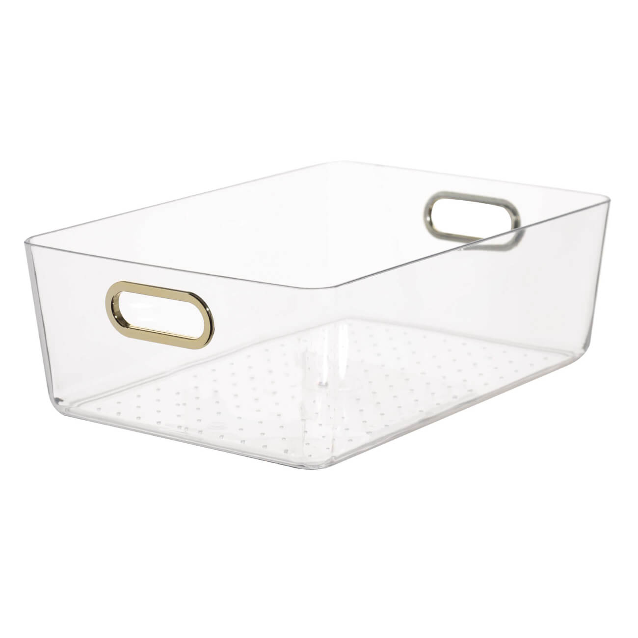 Organizer box, 29x20x10 cm, household, with golden handles, plastic, Order изображение № 1