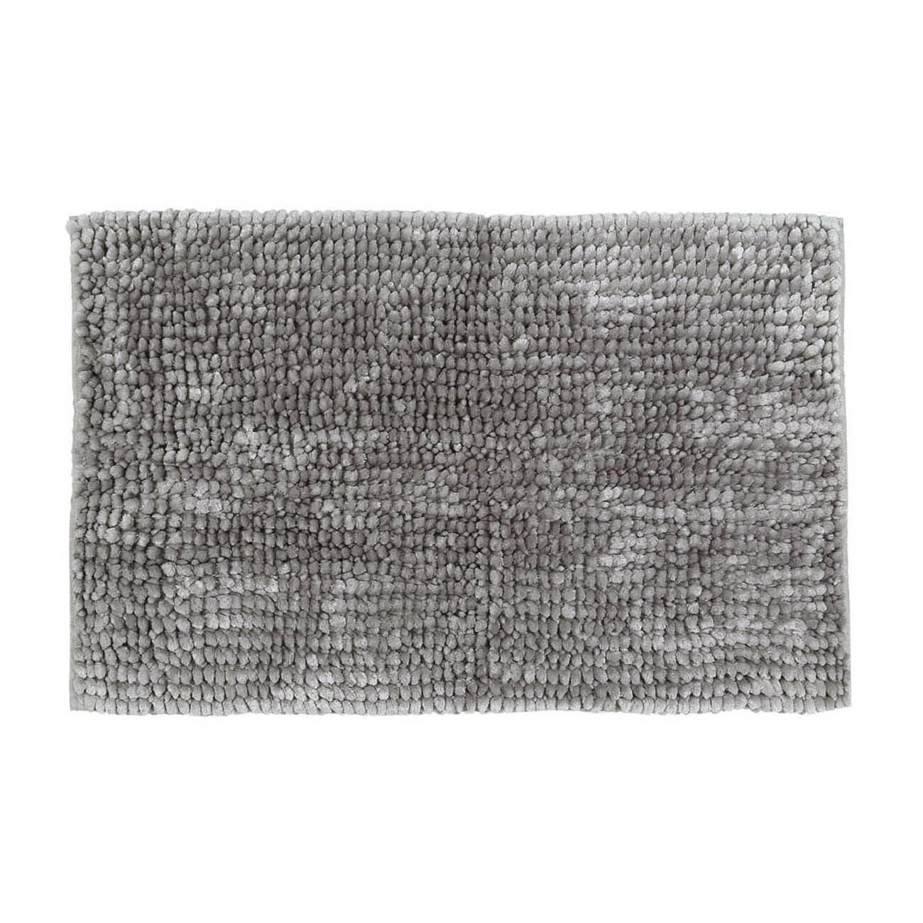 Mat, 50x80 cm, anti-slip, polyester, light grey, Fluff изображение № 1