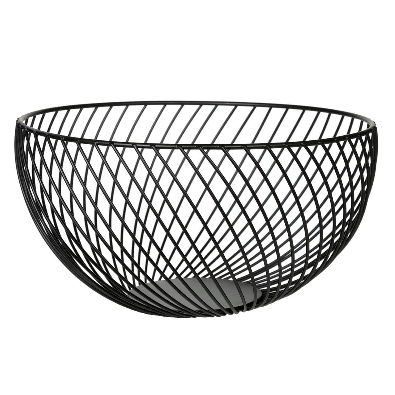 Fruit basket, 26 cm, metal, black, Twist black изображение № 1