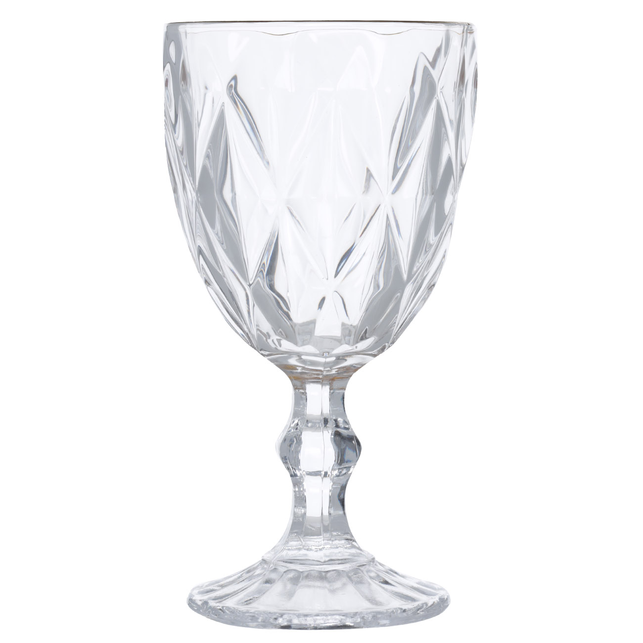 Wine glass, 300 ml, 6 pcs, glass R, with golden edging, Rhomb gold изображение № 3