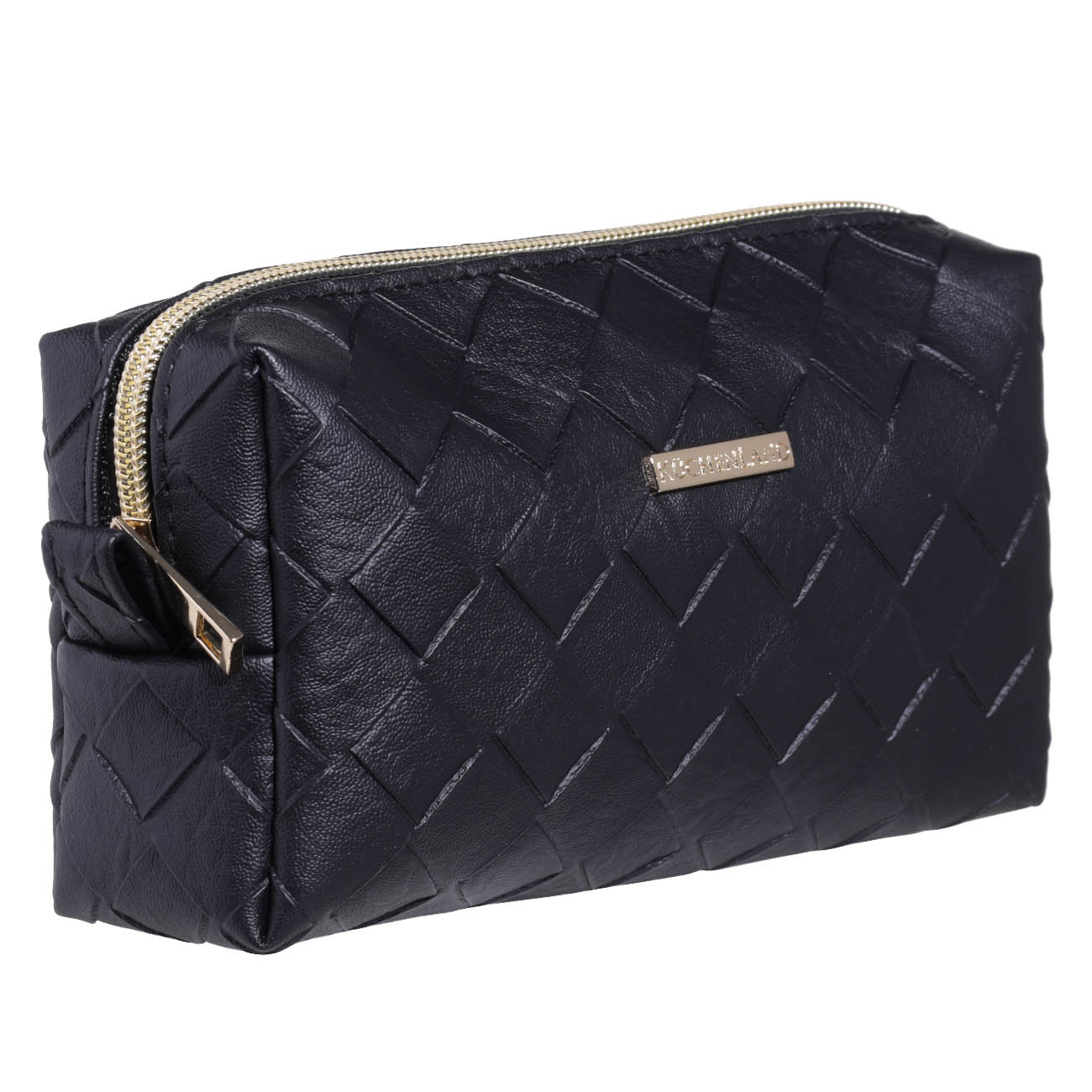Cosmetic bag, 20x10 cm, polyurethane, black, Sennit изображение № 2