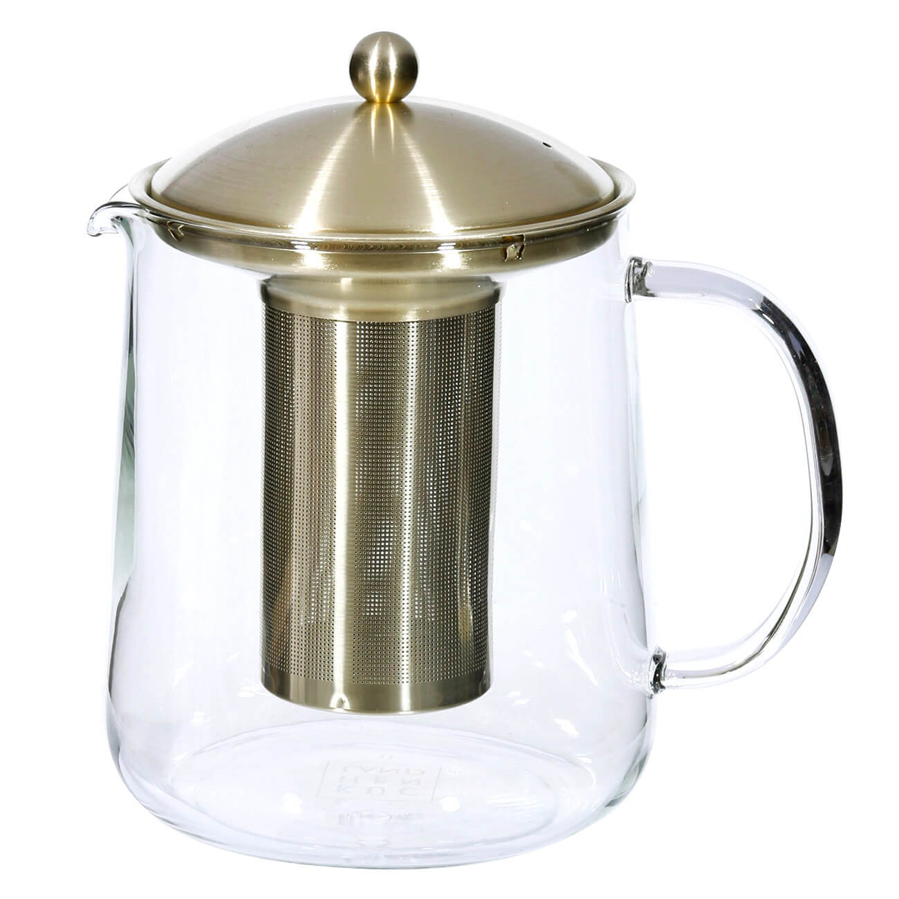 Teapot, 1 l, used glass, golden, Macchiato изображение № 1