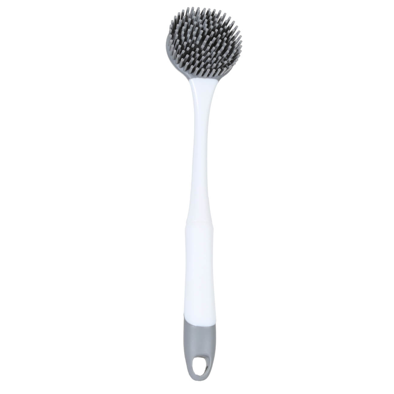 Cleaning brush, 30 cm, double-sided, rubber / plastic, gray-white, Clean изображение № 1