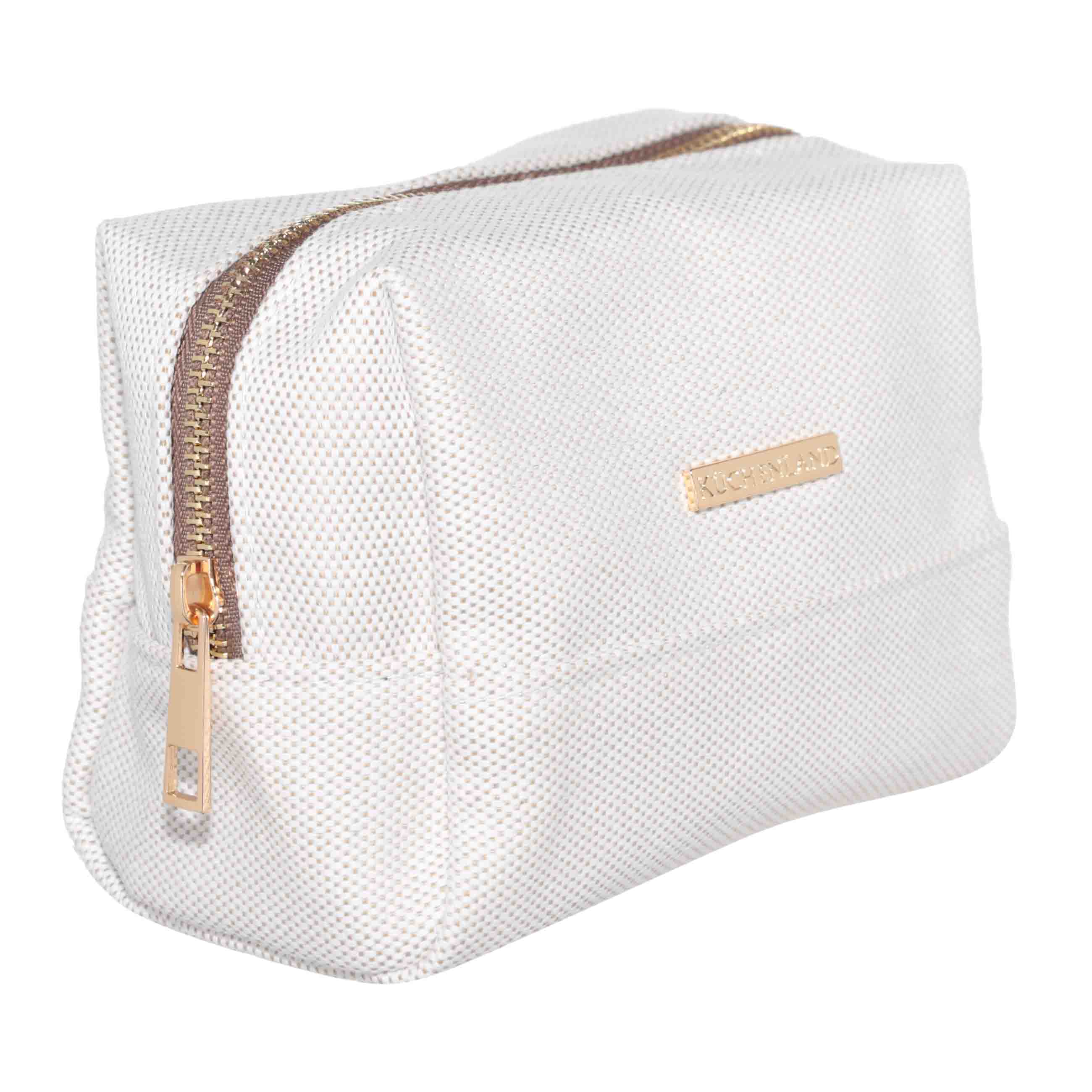 Cosmetic bag, 16x10 cm, polyester, beige, Canvas изображение № 2
