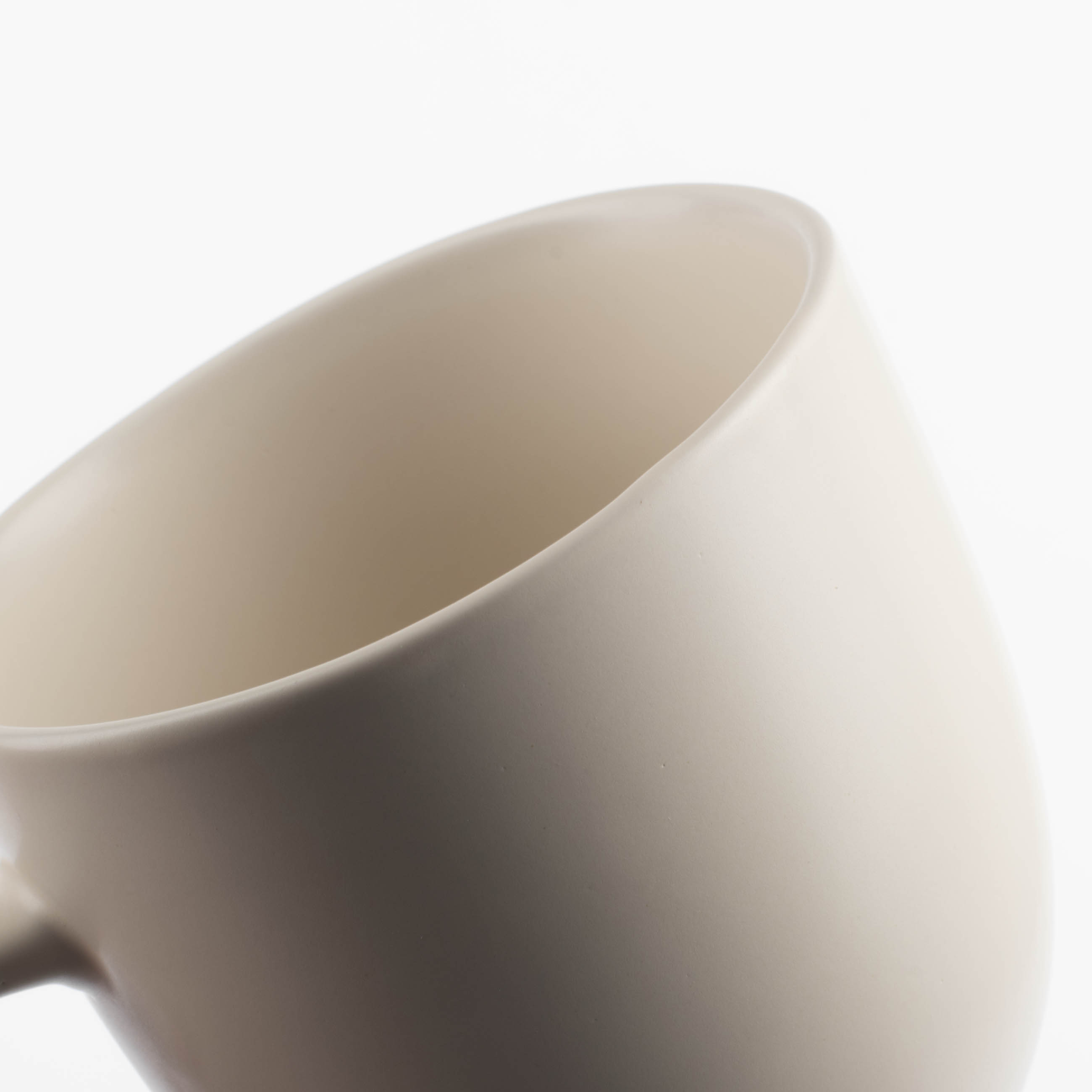 Mug, 390 ml, ceramic, cream, Uneven edge, Verso изображение № 6