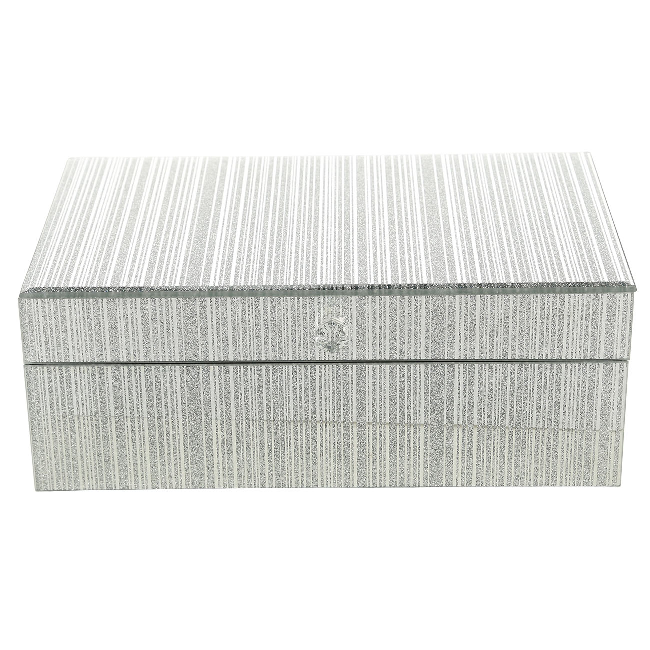 Jewelry box, 16x25 cm, glass, silver, Stripes, Actress изображение № 2