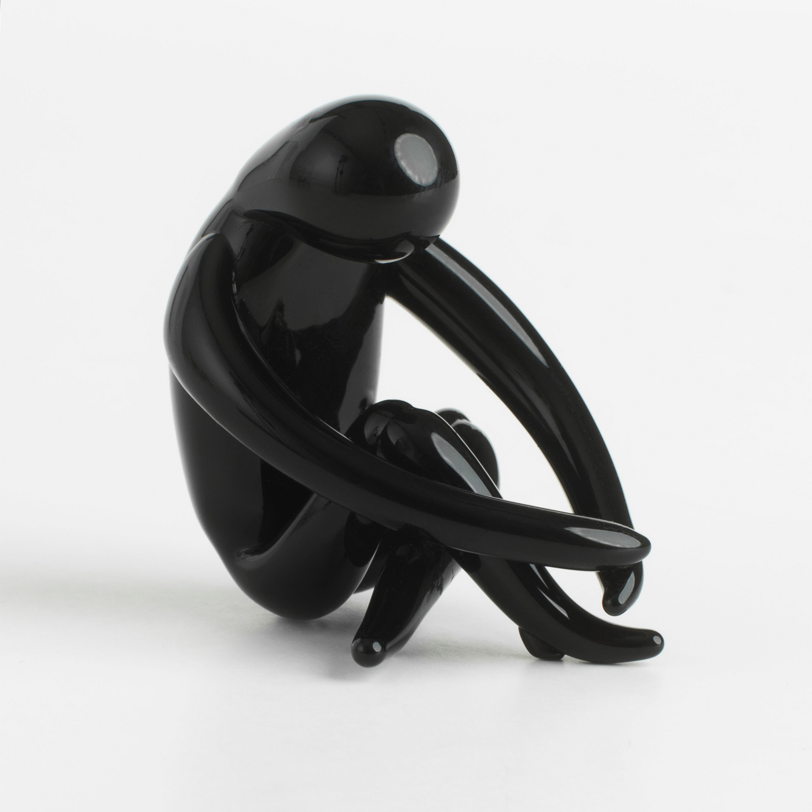 Statuette, 5 cm, glass, black, Figure, Vitreous изображение № 2