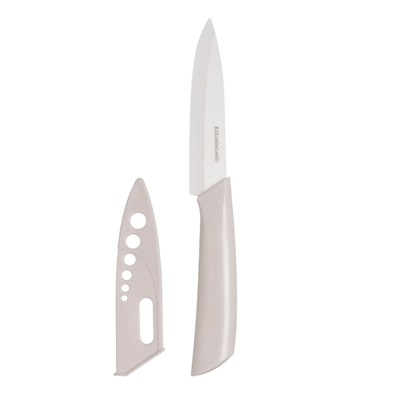 Slicing knife, 15 cm, with case, ceramic / plastic, milk, Regular изображение № 1
