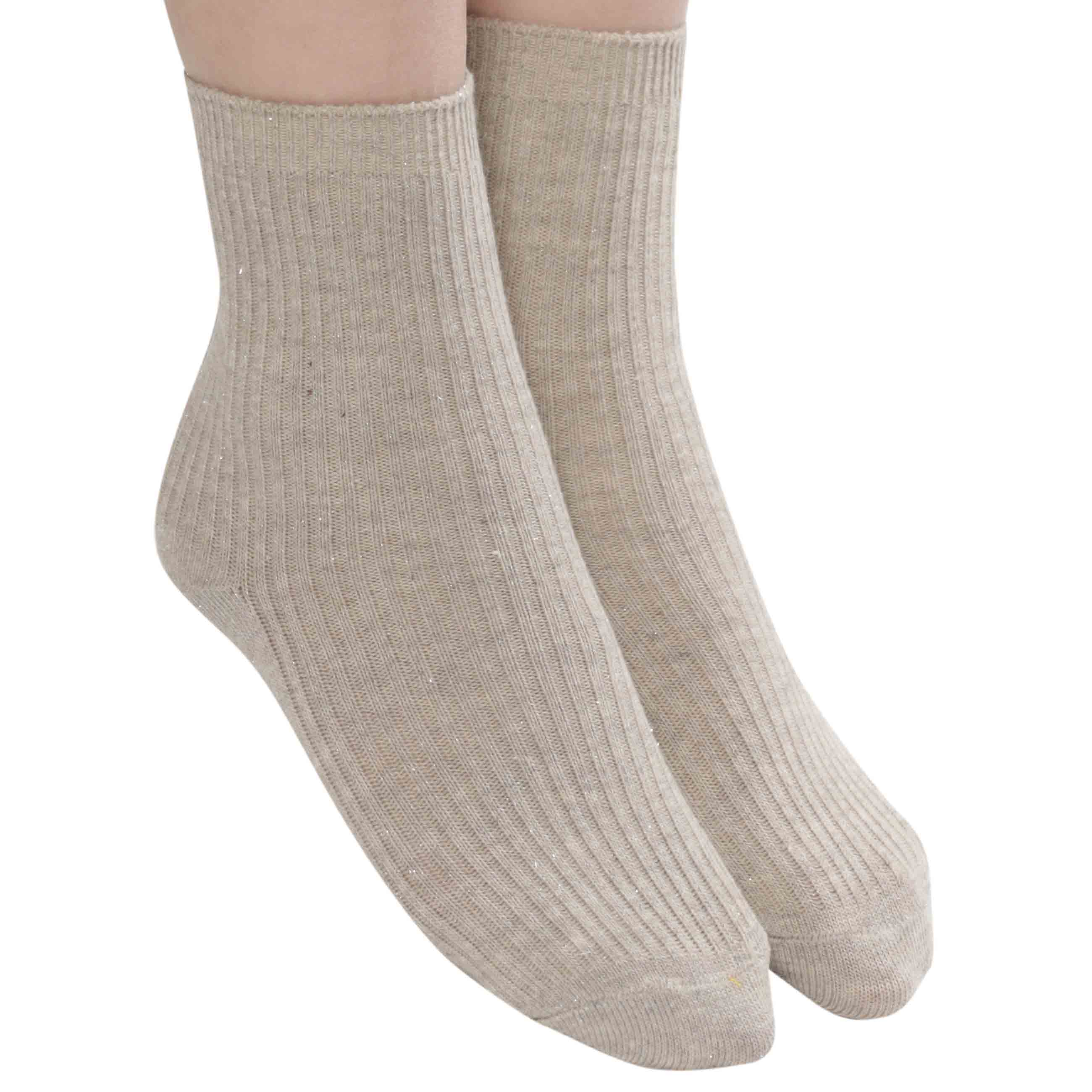 Children's socks, p. 23-26, cotton / polyester, beige, Rubchik изображение № 3