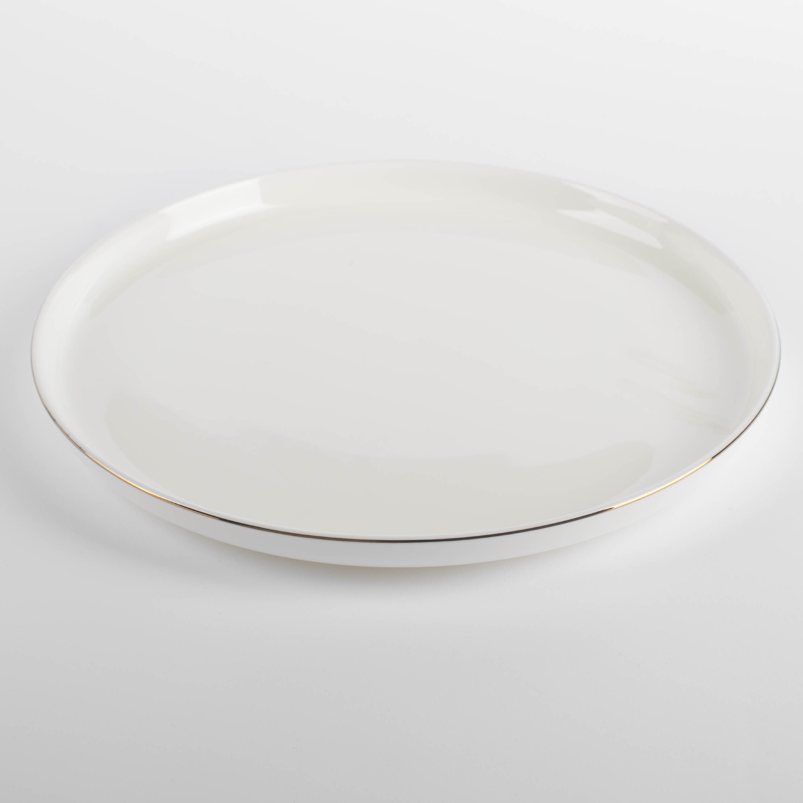 Dining plate, 26 cm, porcelain F, white, Ideal gold изображение № 2