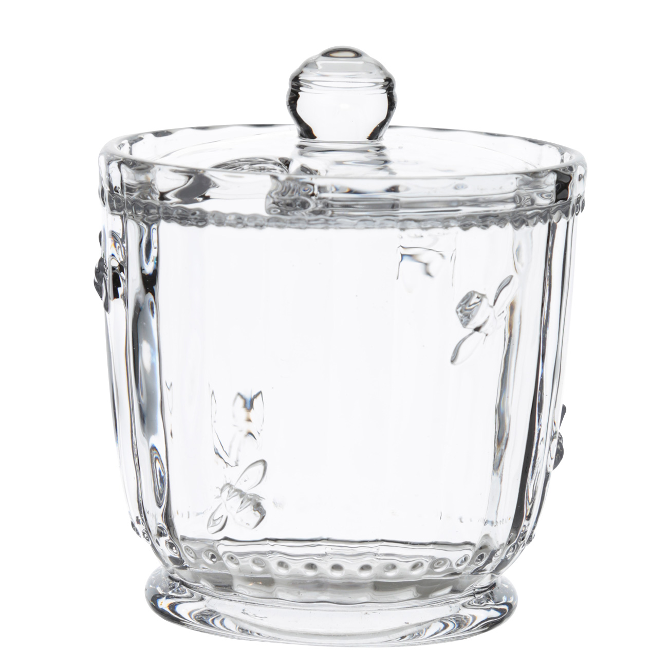 Sugar bowl, 12 cm, 370 ml, with spoon, glass R / steel, Honey изображение № 3