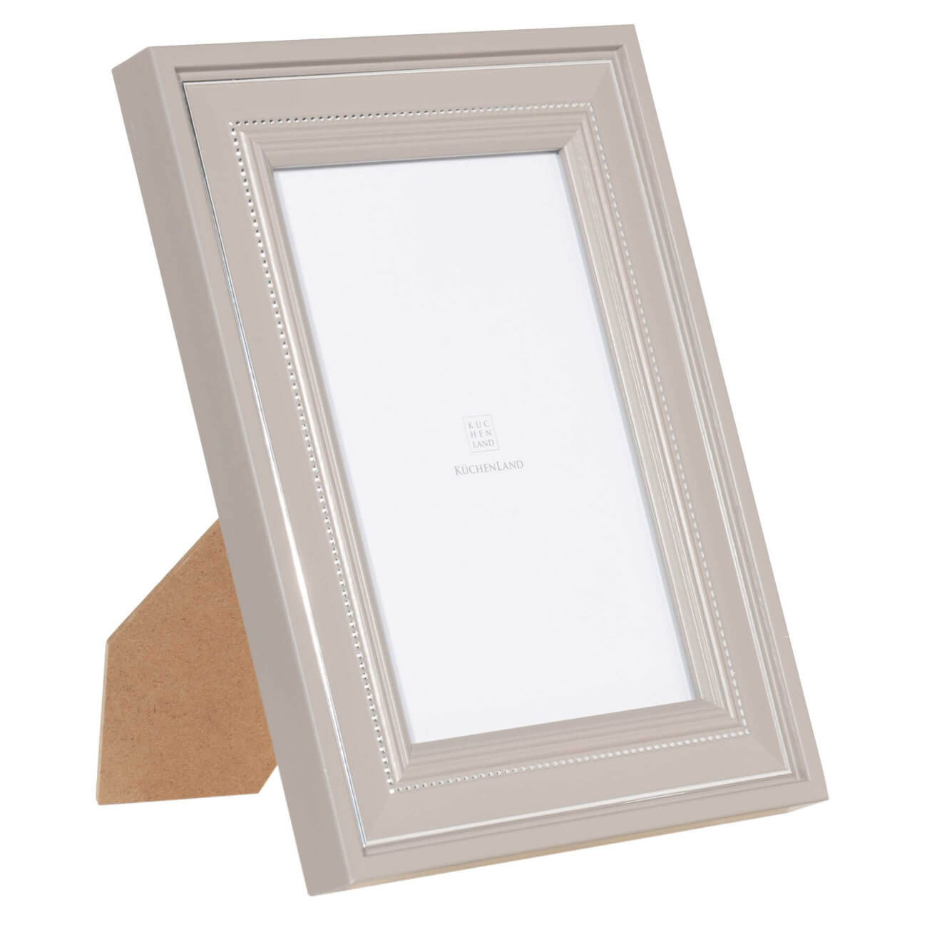 Photo frame, 20x15 cm, plastic / glass, gray, Leaves, Image изображение № 1