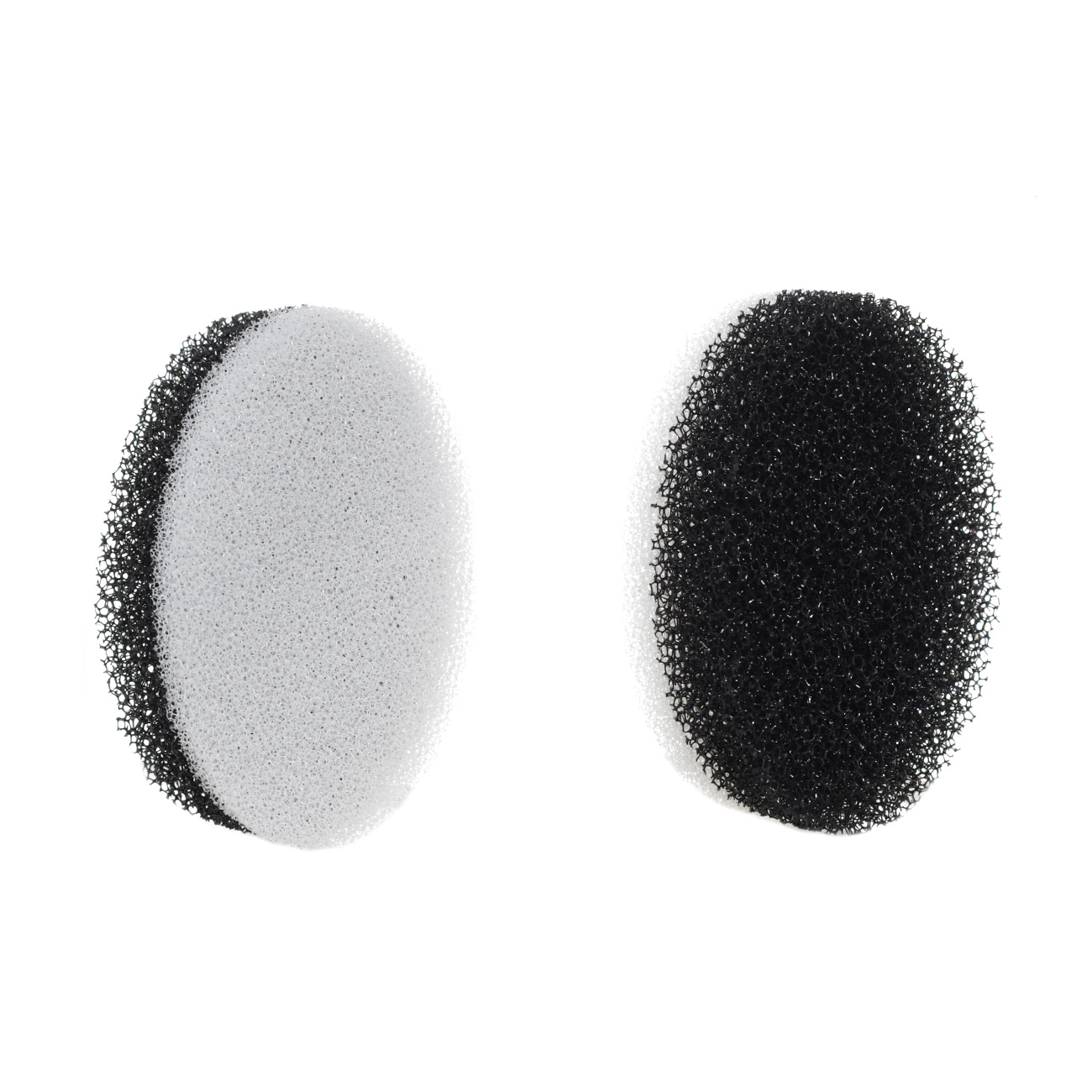 Sponge for washing dishes, 9x6 cm, 3 pcs, abrasive, oval, black and gray, Black clean изображение № 4
