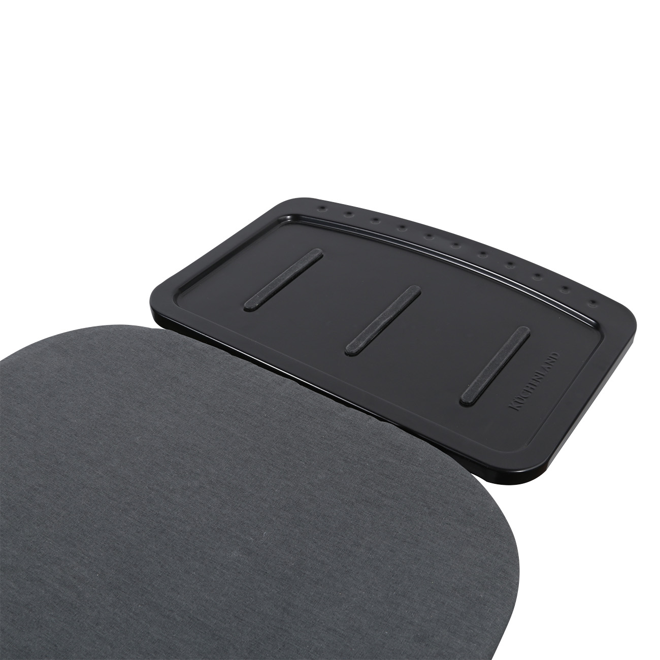 Ironing board, 38x122 cm, metal / cotton, dark grey, Compact Black изображение № 3