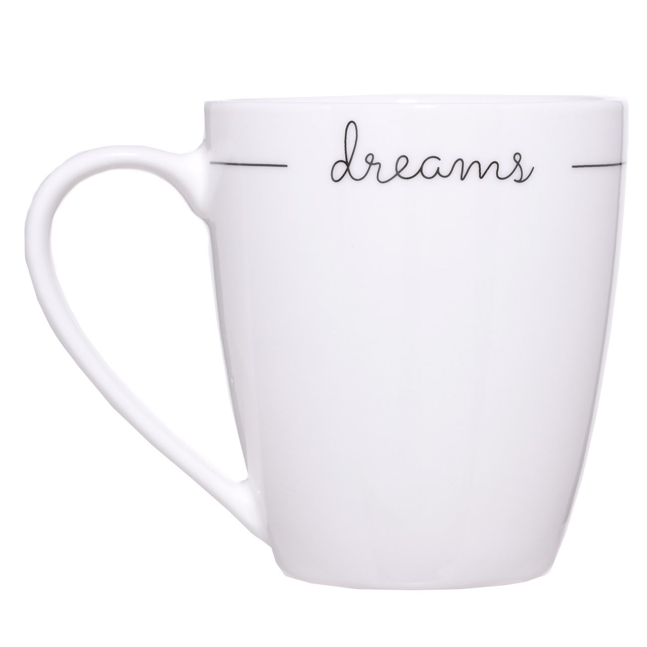 Mug, 360 ml, porcelain N, white, Dreams, Scroll white изображение № 2