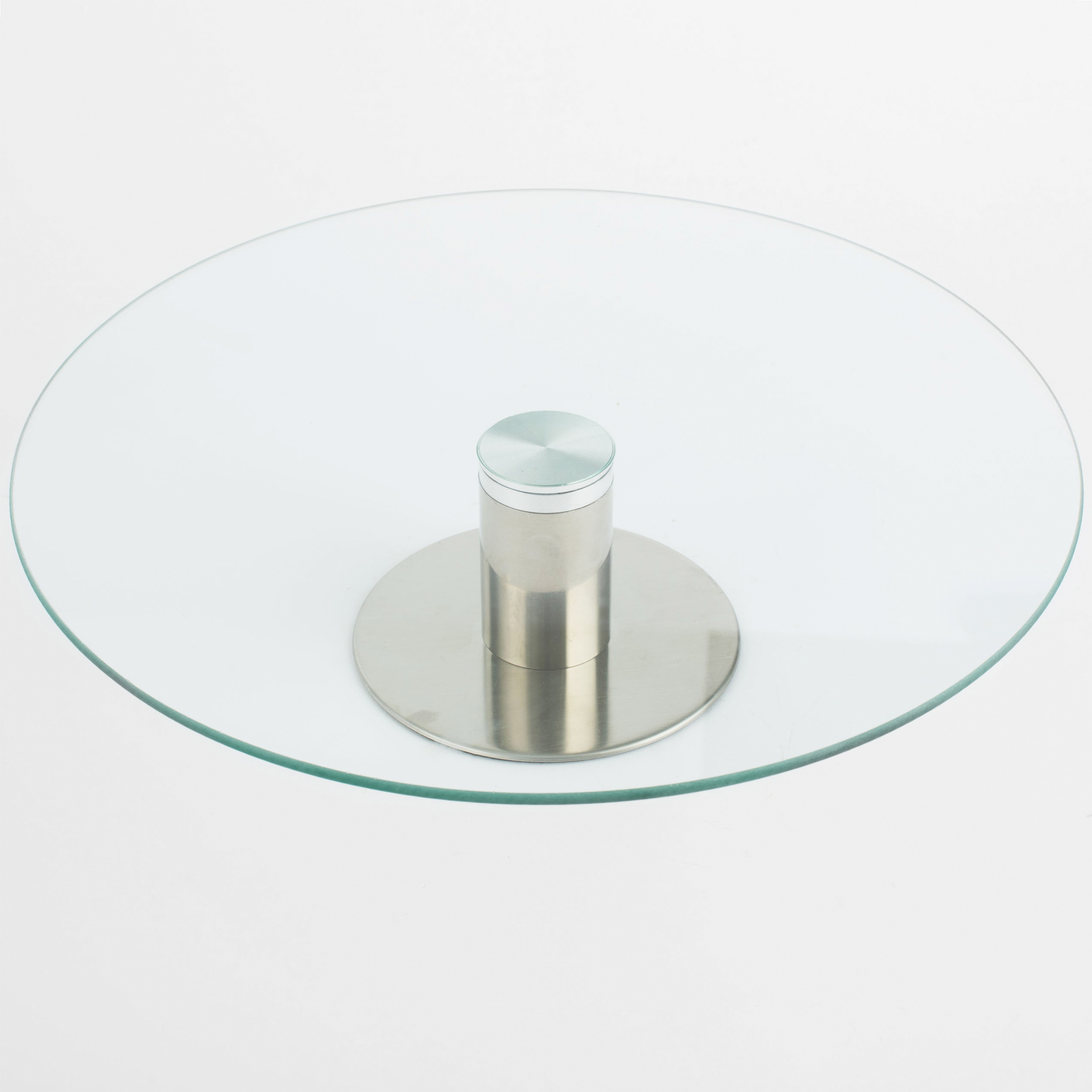 Dish on a leg, 30x7 cm, glass / steel, Classic изображение № 3