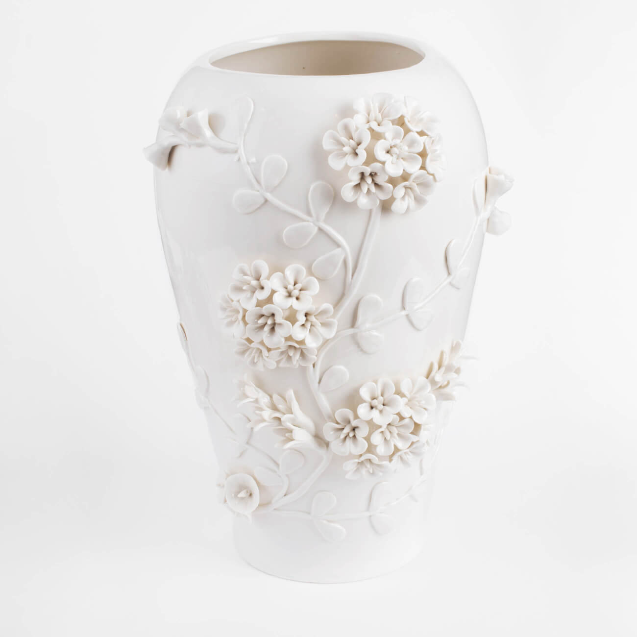 Flower vase, 34 cm, milk, porcelain P, Flowers, Bloome изображение № 1