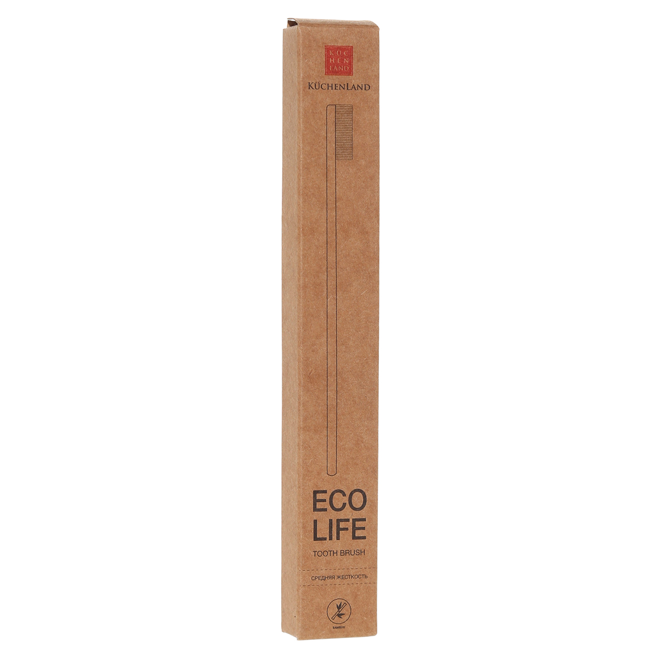 Toothbrush, bamboo, white bristles, Eco life изображение № 2