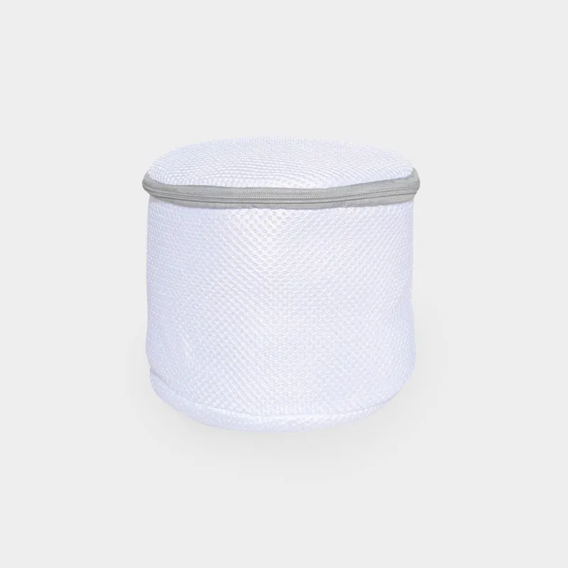 Bra washing bag, 17x15 cm, with protection, polyester, white-gray, Safety