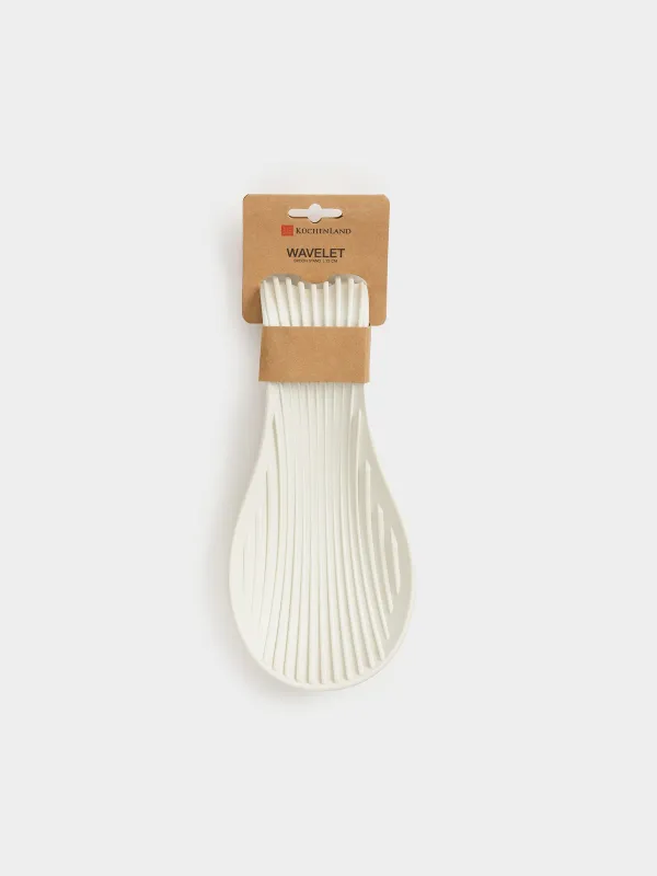 Spoon stand, 23 cm, silicone, beige, Wavelet, image-6