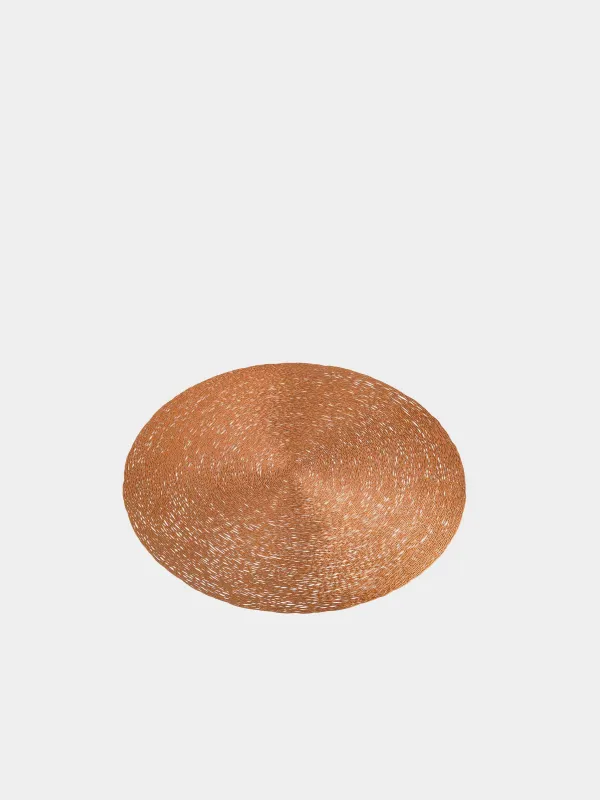 Placemat, 38 cm, PVC, round, copper, Azhur, image-1