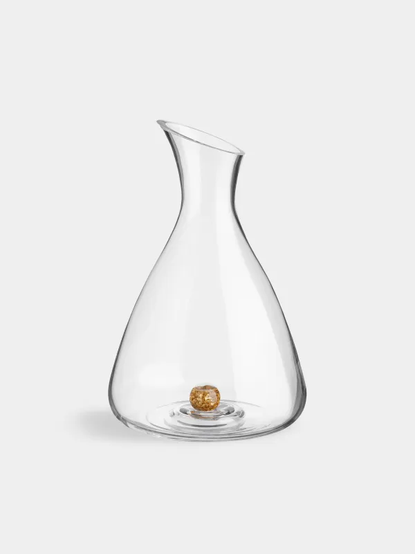 Decanter, 1.2 L, crystal glass, Amber ball, Sorento, image-0
