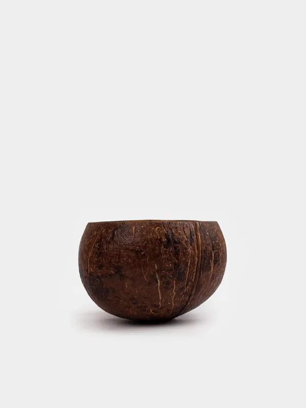 Scented candle, 12х9 cm, in a coconut holder, Summer Sunset, Coast, image-1