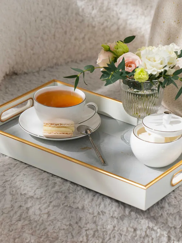 Tea pair, 6 pers, 12 pr, 250 ml, porcelain F, Antarctica, image-6