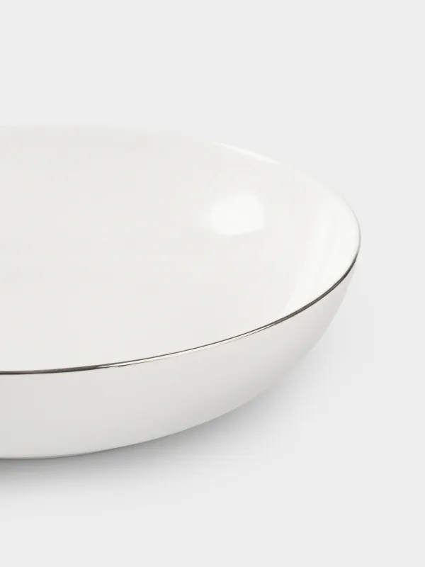 Dining set, 6 pers, 18 pr, porcelain F, white, Ideal silver, image-7