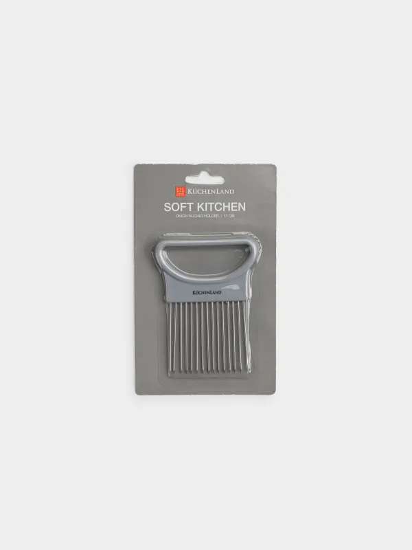 Onion slicer holder, 11x9 cm, plastic / steel, Beige, Soft Kitchen, image-5