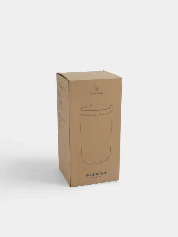 Trash can, 40 l, touch-sensitive, steel/plastic, gold, Sensor bin, image-5