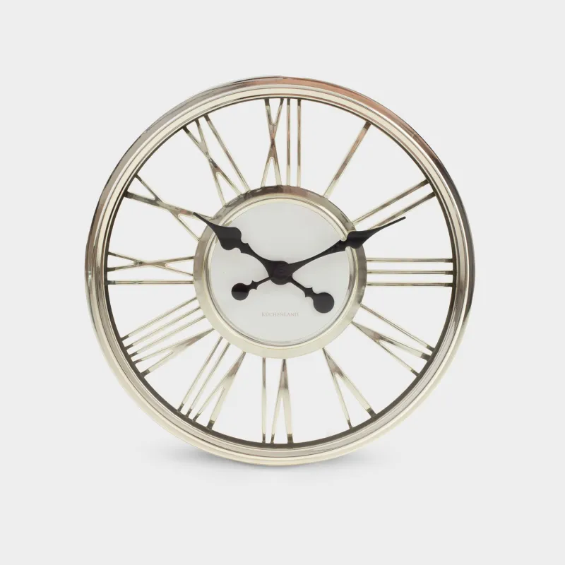 Wall clock, 44 cm, round, golden, Fantastic gold