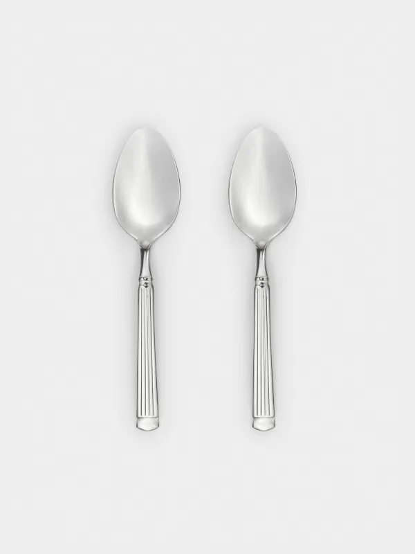 Tea spoon, 2 pcs, steel, Strips, Manresa, image-0